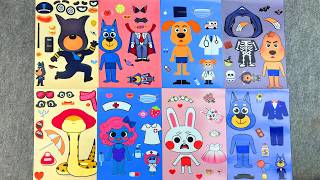 [Paper diy] Sheriff Labrador Sticker Book DIY 🐶🚓 Police Dog Adventure | Oddly Satisfying ASMR