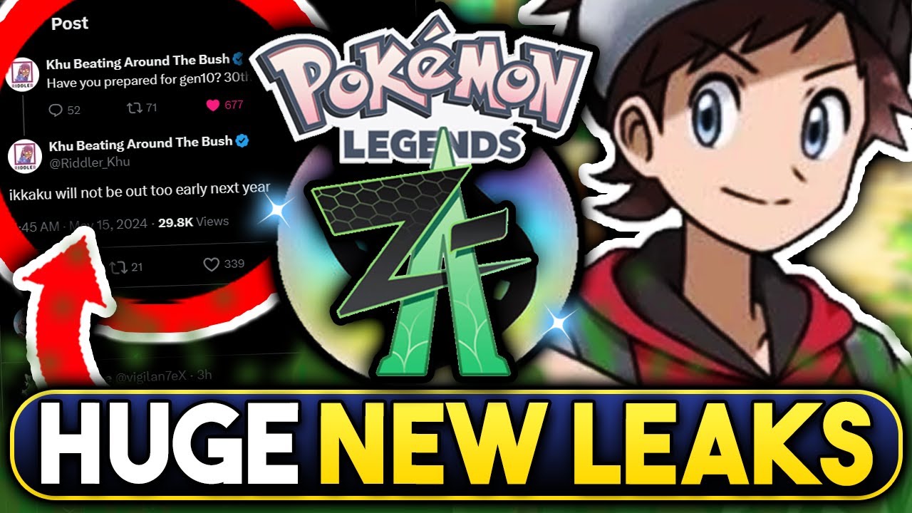 HUGE POKEMON LEAKS! GEN 10 IN 2026, LEGENDS Z-A STARTERS & RELEASE DATE UPDATES! POKEMON 2024