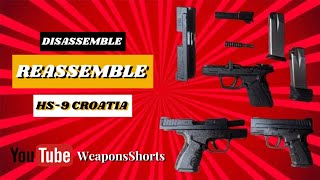 How to repair and service pistol HS9 Subcompact Croatia 9mm 9×19 at home complete guide