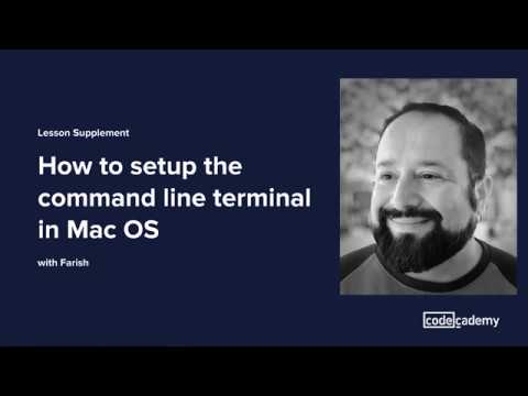 Lesson Supplement How to setup the command line terminal Mac OS - Lesson Supplement How to setup the command line terminal Mac OS