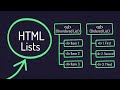 Learn HTML Lists in 10 Minutes | ul, ol, dl Explained Simply | Sanjeycodes