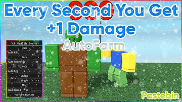 Every Second You Get +1 Damage AutoFarm | Roblox