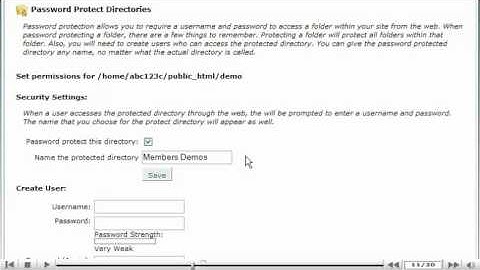 How to password protect a directory in cPanel