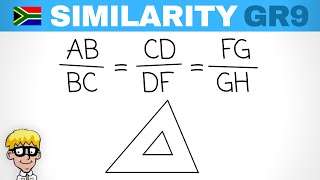 Similarity Gr 9: Determine missing side