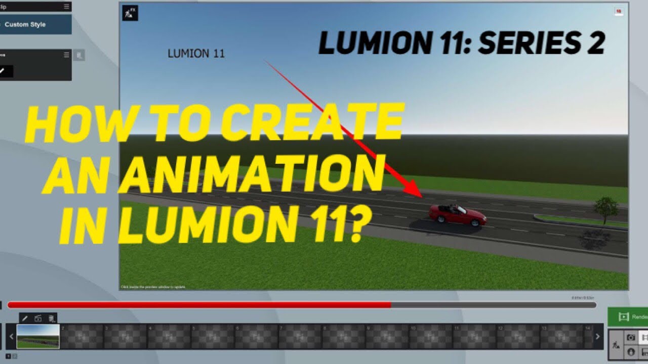 How to create animation MOVING CAR in Lumion 11 TUTORIAL SERIES NO. 2 -  YouTube