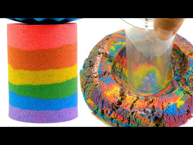Kinetic Sand 6053691 Rainbow Mix Set with 3 Colours 382g and 6