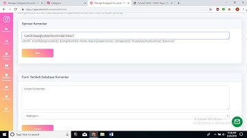 Menambahkan Database Komentar