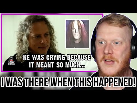 *I Was There!* Kirk Hammett's Emotional Story About Joey Jordison Reaction | Office Bloke Dave