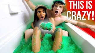 COUPLES GELLI BAFF BATH CHALLENGE! (Feat. Teala Dunn)