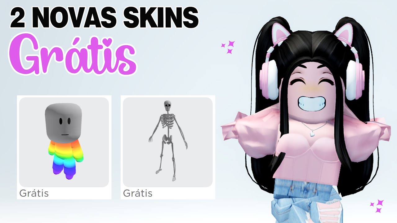 SKIN GRÁTIS NO ROBLOX - PARA MENINOS E MENINAS 🤩 