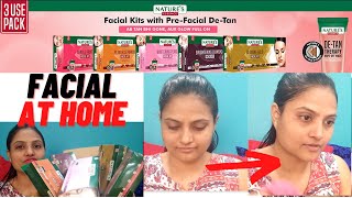 Facial Kits with Pre Facial De-tan from Nature's Essence | How to do facial at home