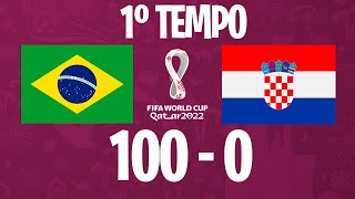 Brasil x Croácia | World Cup 2022 Qatar |  Primeiro Tempo - Parte 01