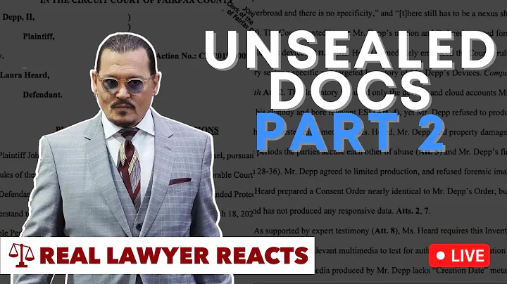 LIVE: Unsealed Docs Part 2 - Did Amber Heard try t...