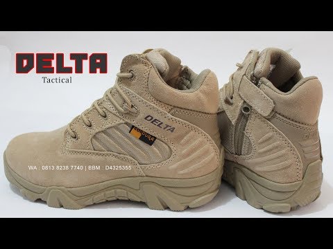 Sepatu DELTA made in USA, 6 inchi tactical boots