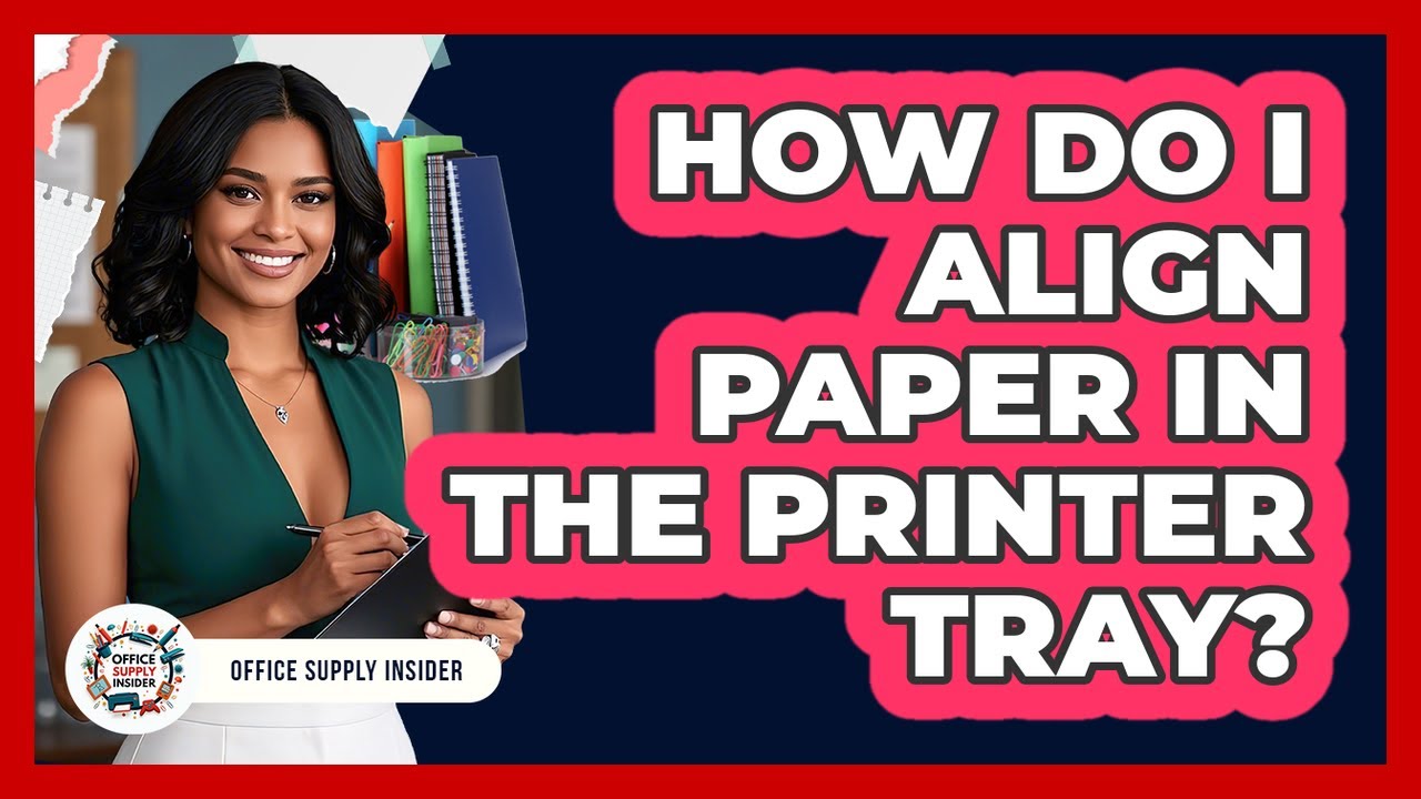 How Do I Align Paper In The Printer Tray? - YouTube
