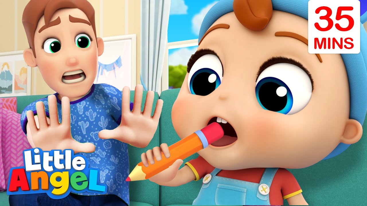 ⁣No No, Don't Put It In Your Mouth + More Little Angel Kids Songs & Nursery Rhymes