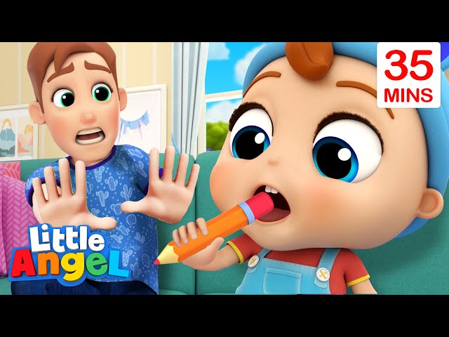 No No, Don't Put It In Your Mouth + More Little Angel Kids Songs u0026 Nursery Rhymes class=