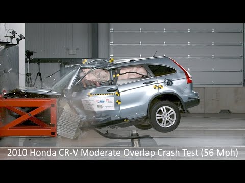 2007-2011 Honda CR-V Moderate Overlap Frontal Crash Test (56 Mph / 90 Km/h)