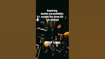 Exploring double #paradiddle around the drum kit 1st attempt pattern #drums #drumdrum