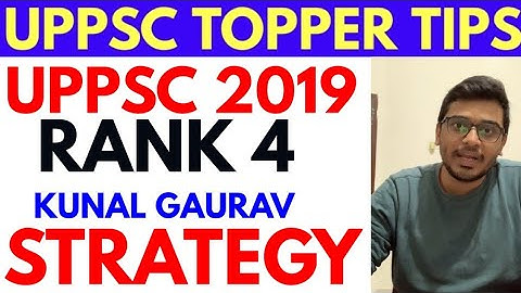 uppsc Topper SDM Rank 4 kunal gaurav Deputy Collector strategy booklist books best test series uppcs