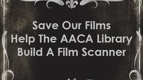 AACA LIbrary Indiegogo Kinograph Film Scanner Campaign Video