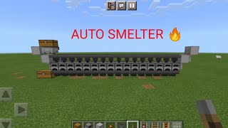 Minecraft Auto Smelter 🔥 | Automatic Furnace System | Hindi#auto farm