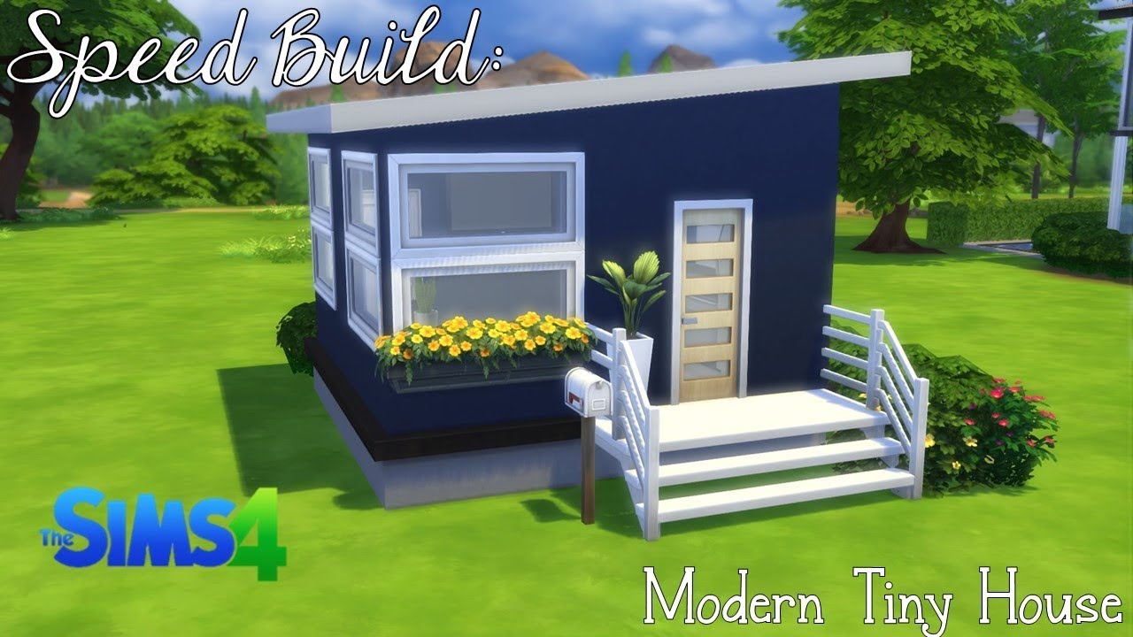 Modern Tiny Home Sims 4 Speed Build Sims 4 Ps4 Youtube