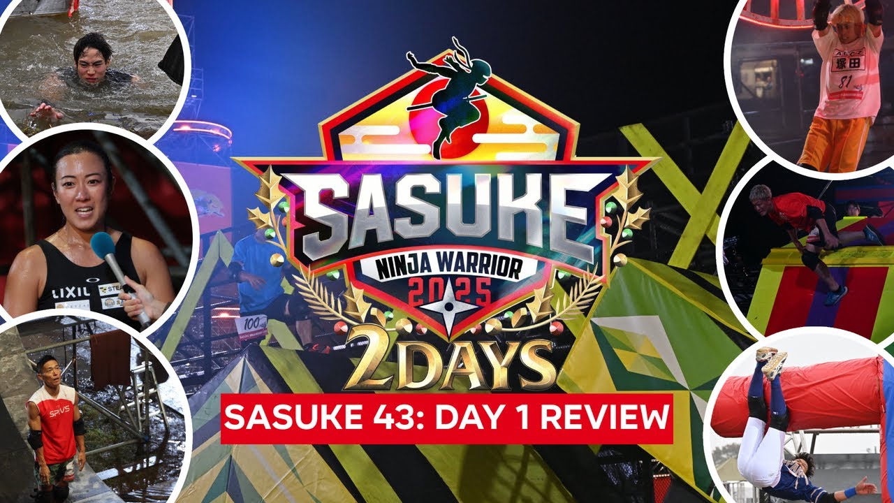 SASUKE 43 (2025) : Day 1 Review - YouTube