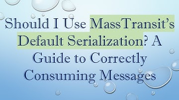 Should I Use MassTransit
