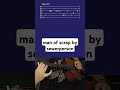 man of scrap by sewerperson- Acoustic Guitar Tab #shorts