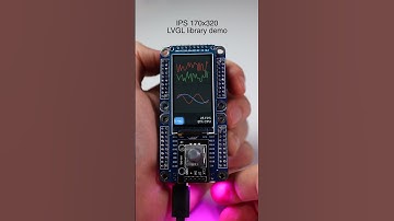 Демо библиотеки LVGL с IPS дисплеем 170x320 #lvgl #ips #esp32 #nextmodule