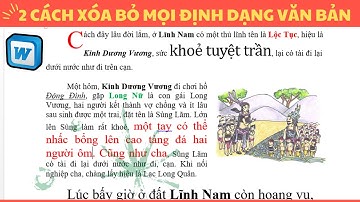 Cách xóa nhanh mọi định dạng trong Word dễ dàng nhất