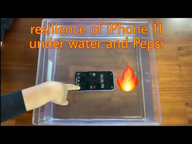 اختبر مرونة iPhone 11 تحت الماء و Pepsi Youtube