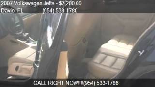 2007 Volkswagen Jetta Wolfsburg Edition For Sale In Davie, F