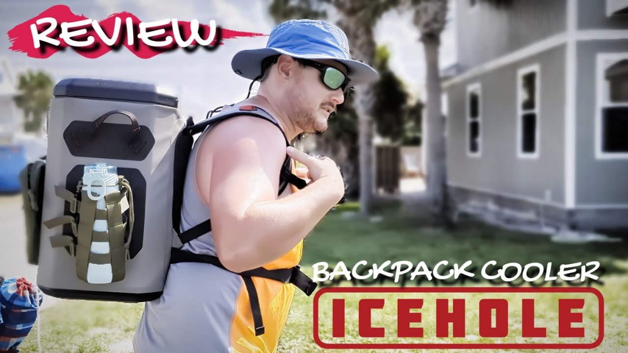 ICEHOLE 30 Qt Hybrid Backpack Cooler w/ Magnetic Lid REVIEW 