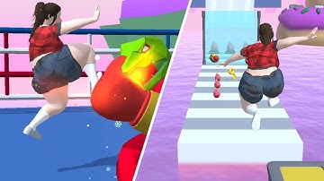 BODY BOXING RACE 3D game MAX LEVEL 🌈👩🏻‍🦰🍔 Gameplay All Levels Walkthrough iOS, Android New Game Pro