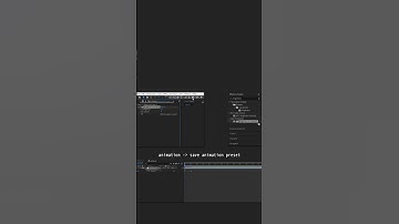 how to save presets on after effects #shorts #tutorial #aftereffects