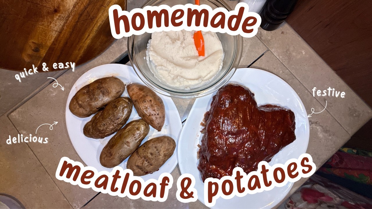 Classic Meatloaf with a Valentine’s Day Dinner Twist 💘💝 | Homemade Smoked Meatloaf & Mashed Potatoes