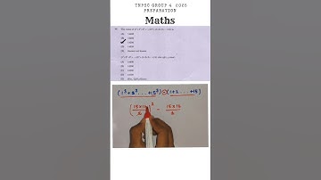 tnpsc previous year question group 1 2 2a 4 maths #tnpsc #intermediateexams #groupii #mcq