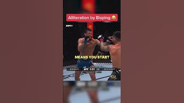 Bisping the wordsmith 😂 #UFCKansasCity