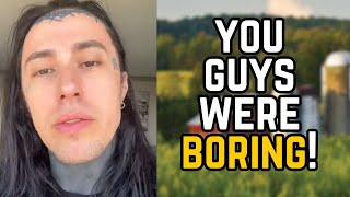 FALLING IN REVERSE's Ronnie Radke ROASTS 'Boring' Concert Crowd