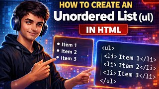 HTML Unordered List (ul) Explained in 2 Minutes