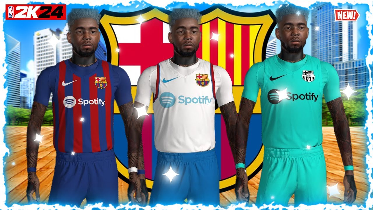 Barcelona Jersey Creation For Pro Am | NBA 2k24 NEXT GEN PS5