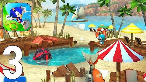 Sonic Dash - Endless Runner Gameplay Walkthrough Part 3 - Beach Zone [iOS/Android Games]