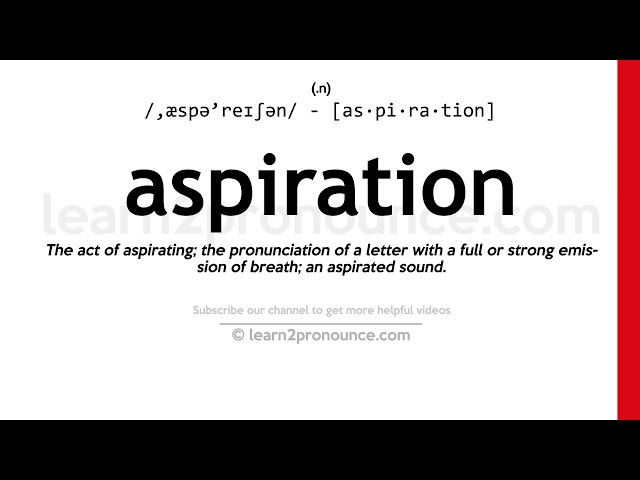 Aspiration  definition of Aspiration by Medical dictionary