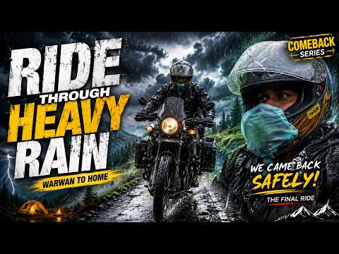 Last Ride Gone Wrong 😰 Riding Home in a Rainstorm ⛈️ We Chose the Worst Day
