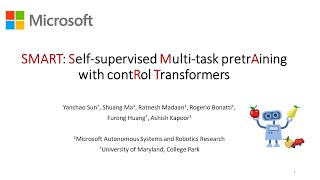 SMART: SELF-SUPERVISED MULTI-TASK PRETRAINING WITH CONTROL TRANSFORMERS (ICLR'23)