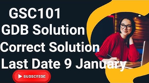 Gsc101 GDB Solution 2024 | gsc101 gdb solution 2024 | gsc101 gdb solution | gsc101 gdb 2024