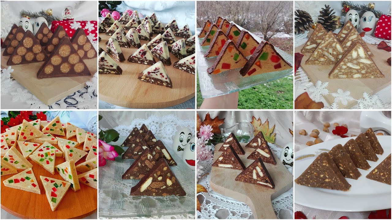 PRELEPI SITNI KOLACI, 8 RAZLICITIH VRSTA I UKUSA U OBLIKU TROUGLOVA