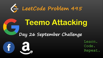 Teemo Attacking | LeetCode 495 | September LeetCode Challenge | Day 26
